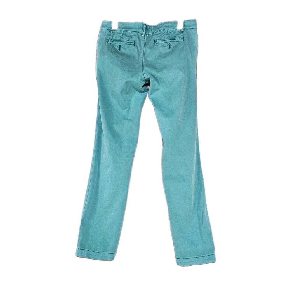 Pilcro Anthropologie Hyphen Chino Pants Teal Blue Green Size 26 Womens 31x29.5 - Picture 3 of 10